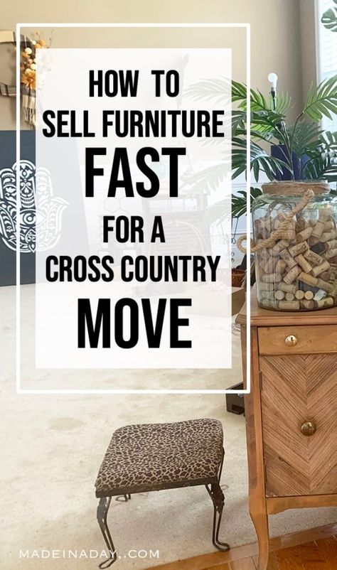 Selling Everything And Moving, Moving House Tips, Moving Ideas, Merry Monday, Moving Cross Country, Cross Selling, Big Move, Moving Furniture, Selling Tips