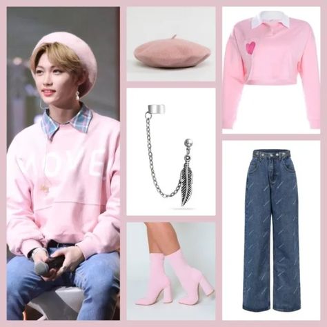 Outfit inspired by Felix Felix Outfits, Pop Concert Outfit, Felix Kpop, Stray Kids Fashion, Kpop Shifting, Korean Fashion Kpop Inspired Outfits, Stray Kids Outfits, Case 143, Korean Outfits Kpop