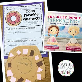 Showing Kindness, Jelly Donut, Books About Kindness, Kindness Projects, First Grade Lessons, Building Classroom Community, Interactive Writing, First Day Activities, Kindness Activities