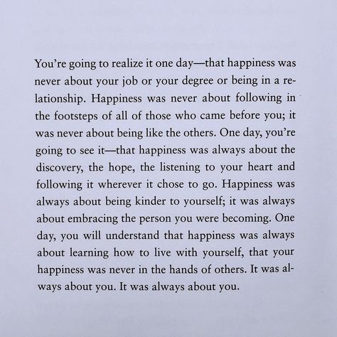 Bianca Sparacino on Instagram: “We’ve been taught from such a young age that happiness is meant to be this big, all consuming thing. That it is this moment that cracks us…” Being Kind Quotes Positivity, Bianca Sparacino, Kindness Quotes, Healing Quotes, Self Love Quotes, Photo Quotes, Life Advice, Be Kind To Yourself, Happiness Is