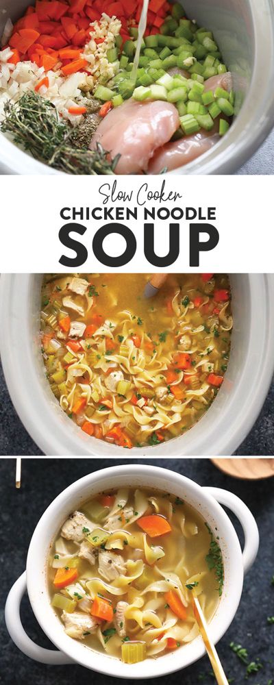 Chicken Noodle Soup Crock, Noodle Soup Crock Pot, Slow Cooker Kip, Slow Cooker Chicken Noodle, Slow Cooker Chicken Noodle Soup, Chicken Noodle Soup Crock Pot, Pot Recipes Healthy, Carrots Celery, Crock Pot Chicken