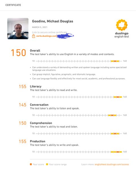 I took the Duolingo English Test | Test Resources Duolingo English Test, Test Hacks, Ielts Academic, Test Score, College Vision Board, Listen And Speak, Test Image, Ielts Reading, Writing Test