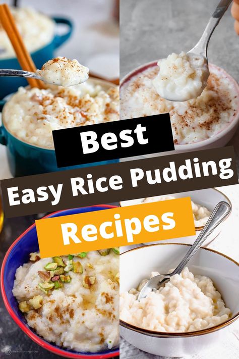 TOP 7 EASY RICE PUDDING RECIPES FOR COMFORT Easy Rice Pudding With Cooked Rice, Rice Pudding With Instant Rice, Rice Pudding No Egg, Minute Rice Pudding Recipe, Rice Cooker Rice Pudding, Microwave Rice Pudding, Minute Rice Pudding, Basmati Rice Pudding, Leftover Rice Pudding