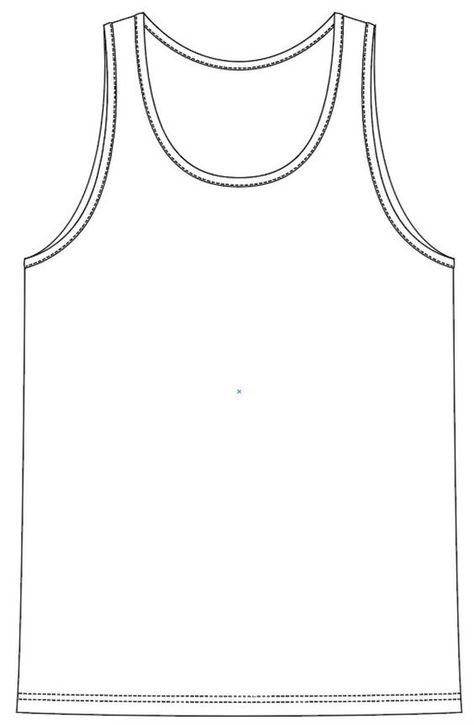 Beautiful shirt I only found very wide but the material is good! Vest Sketch Design, Vest Flat Sketch, Vest Technical Drawing, Tshirt Flat Sketch, Tshirt Technical Drawing, Vest Sketch, Sleeveless Shirt Pattern, Vest Illustration, Tshirt Sketch