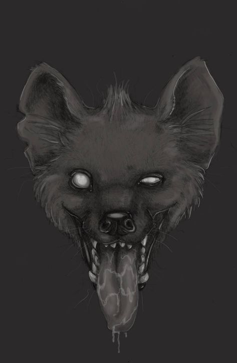 Evil Grin by LadyFiszi on DeviantArt Hyena Tattoo, Velcí Psi, Evil Grin, Hairstyles For Characters, Drawing Hairstyles, Animal Illustration Art, Wild Dogs, Animal Sketches, Hyena