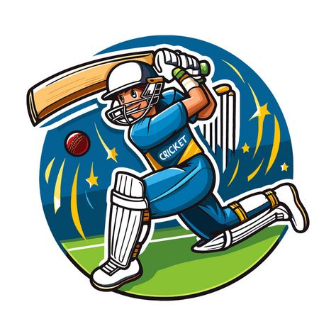 Cricket Stickers, Cricket Logo Design, Match Poster, Logo Smart, Cricket Logo, Sticker Logo, White Png, Cricket Wallpapers, Sports Logo Design