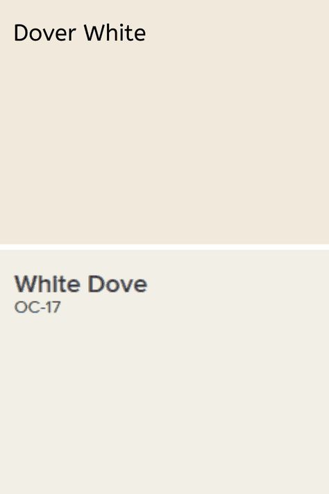 White Dove Vs Dover White, Dove White Sherwin Williams, 70s Retro House, Dover White Sherwin Williams, White Dove Sherwin Williams, Behr Paint Colors Grey, Sherwin Williams Dover White, Warm Gray Paint, Top Paint Colors