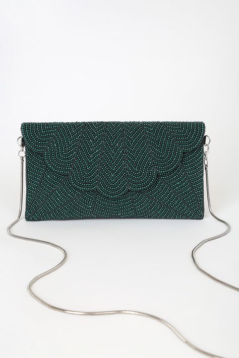 Emerald Green Clutch - Beaded Clutch - Envelope Clutch Emerald Clutch, Green Clutch, Prom Purse, Green Clutches, Emerald Green Dresses, Suede Clutch, Green Purse, Clutch Purse Evening, Green Beads