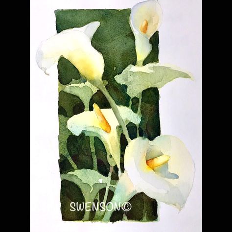 Brenda Swenson, Watercolor Negative Painting, Iris Painting, Thoughts And Prayers, Flower Drawing Tutorials, Lily Painting, Watercolor Architecture, Keep Safe, Watercolor Flower Art