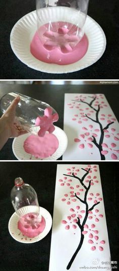 Pin Diy, Seni Dan Kraf, Cadeau Diy, Easy Diy Gifts, Teacher Christmas, Paper Plate, Spring Crafts, Cute Crafts, Crafts To Do