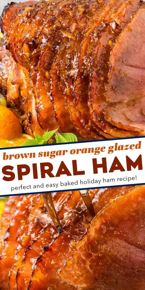 Homemade Ham Glaze, Best Ham Glaze, Honey Baked Ham Recipe, Easter Carnival, Spiral Cut Ham, Brown Sugar Ham, Ham Recipes Baked, Pineapple Ham, Homemade Ham