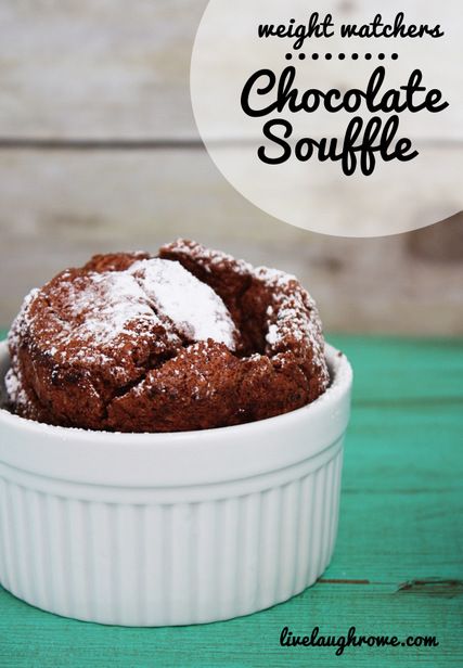 WW chocolate souffle ... 3 points each Weight Watcher Chocolate, Chocolate Souffle Recipe, Ww Chocolate, Chocolate Volcano, Souffle Recipe, Low Fat Desserts, Weight Watchers Dessert Recipes, Souffle Recipes, Weight Watchers Snacks