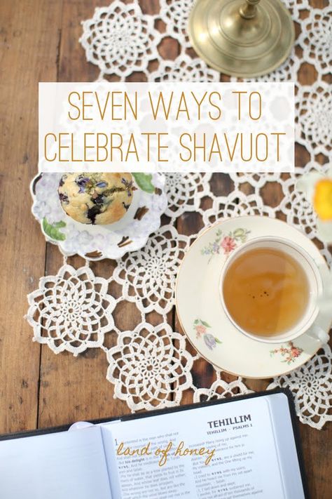 Feast Of Weeks, Feast Of Tabernacles Ideas, Shavuot Desserts, Shavuot Crafts, Counting The Omer, Happy Shavuot, Shavuot Recipes, Biblical Feasts, Jewish Feasts