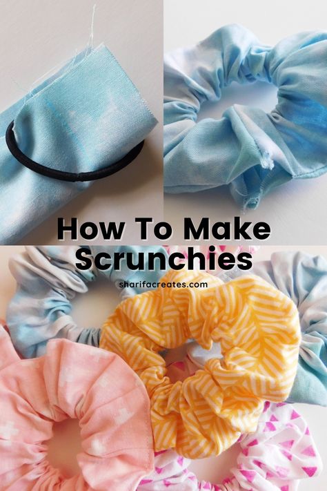 Diy Hair Ties, Hair Ties Tutorial, Melly Sews, How To Make Scrunchies, Hair Ties Diy, Scrunchies Diy, Beginner Sewing Projects Easy, Sewing Projects For Kids, Sewing Projects For Beginners