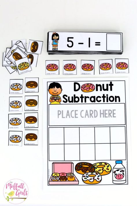 Math Games Kindergarten, Games Kindergarten, Subtraction Kindergarten, Kindergarten Math Games, Math Subtraction, Creative Math, Subtraction Activities, Math Centers Kindergarten, Kindergarten Games