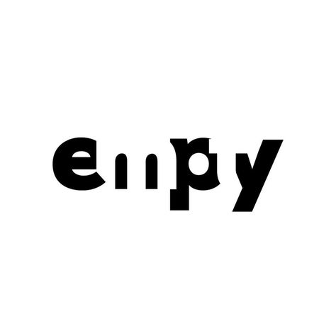 Expressive type for empty 100 Illustration, Handwriting Typography, Expressive Typography, Letters Typography, Clever Logo Design, Alphabet Typography, Inspiration Typographie, Hand Lettering Logo, Drawn Typography