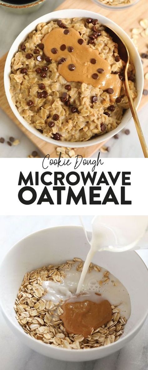 Cookie Dough Vegan, Microwave Oatmeal, Old Fashioned Oats, Healthy Oatmeal Recipes, Breakfast Oatmeal Recipes, Plats Healthy, Baked Oatmeal Recipes, A Healthy Breakfast, Dessert Party