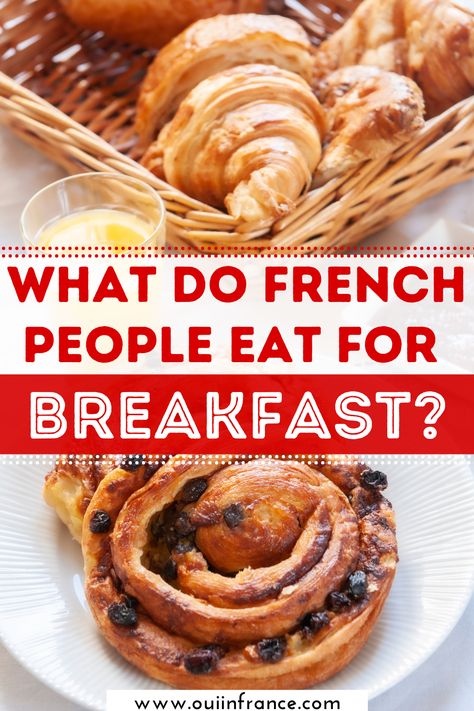 What do French people eat for breakfast? French Inspired Breakfast, French Style Breakfast, Eat Like The French, French Breakfast Ideas, Typical French Breakfast, French Brunch, Breakfast In America, Italian Diet, Light Breakfast