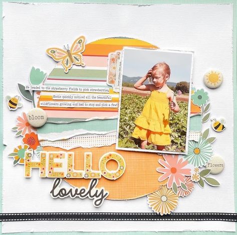 Rainbow Layout, Circle Scrapbook, Scrapbook Bebe, Scrapbook Design Layout, Scrapbook Design, Scrapbooking Layouts Baby, Picture Layouts, Handmade Scrapbook, School Scrapbook