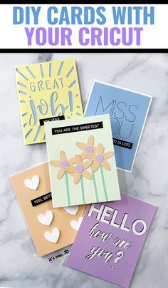 Craft and DIY Projects - Crafty Friends Handmade Greeting Cards, Work Diy, Card Making Supplies, Cricut Cards, Card Tutorial, Cards Ideas, Handmade Greetings, Card Making Inspiration, Card Tutorials