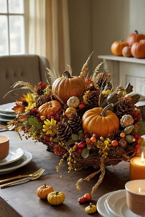 Discover 25 unique Thanksgiving decor ideas that add a special touch to your home. Whether it’s rustic charm or modern elegance, these tips will enhance your holiday ambiance. #UniqueDecor #ThanksgivingIdeas Thanks Giving Decor, Thanksgiving Decor Ideas, Corn Husk Crafts, Driftwood Centerpiece, Thanksgiving Decorating, Leaf Projects, Handmade Napkins, Pumpkin Display, Unique Thanksgiving