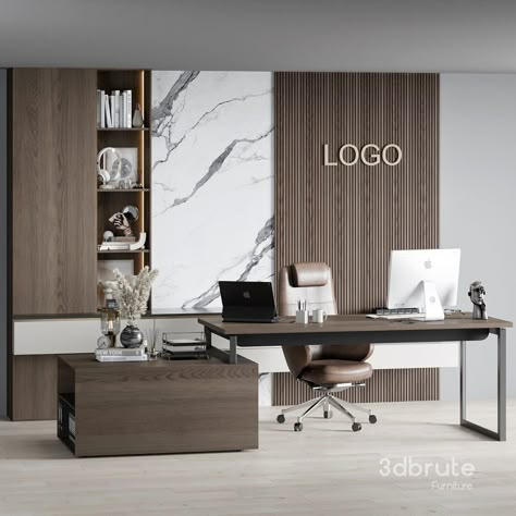 Boss Desk - Office Furniture 02 3d model Buy Download 3dbrute