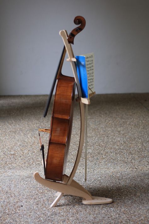 Cello Teaching, Guitar Stand Wall, Cello Stand, Electric Cello, Wood Bending, Steam Bending, Beauty Chair, Bath Stool, Music Stands