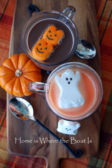 Halloween Peeps, Hallowen Ideas, Halloween Cocktails, Halloween Drinks, Fantasias Halloween, Brownie Mix, Julia Child, Halloween Cupcakes, Irish Whiskey