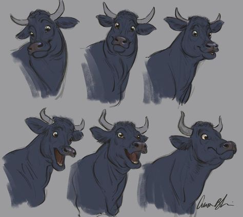 Aaron Blaise, Bull Art, Creature Artwork, Cow Art, Animals Artwork, Animated Drawings, Animal Sketches, Arte Fantasy, Arte Animal