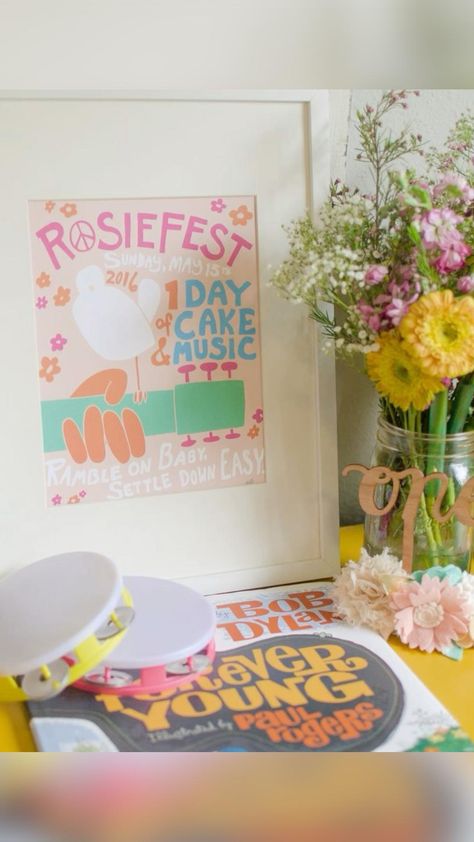 Music Fest First Birthday, Woodstock Theme First Birthday, Musical Festival Birthday Party, Festival 1st Birthday Party, Woodstock 1st Birthday Party, Woodstock First Birthday Party, Festival First Birthday Party, First Birthday Festival Theme, Onechella Birthday