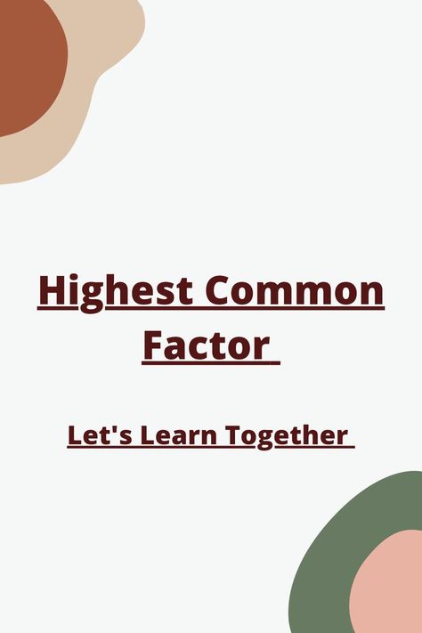 This vlog is English explanation of highest Common Factor Part 2nd. I have tried my best to explain everything in detail Hope you would like it. Thanks For Watching... Highest Common Factor, Common Factors, Thanks For Watching, Let It Be