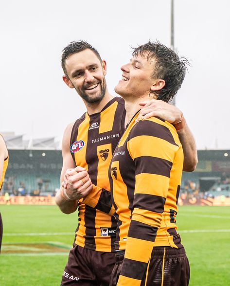 Hawthorn Football Club | A feeling like no other 💛 | Instagram Afl Hawthorn, Hawthorn Football Club, Hawthorn Hawks, Best Football Team, Hawks, Football Team, Football Club, Ear Piercings, Piercings