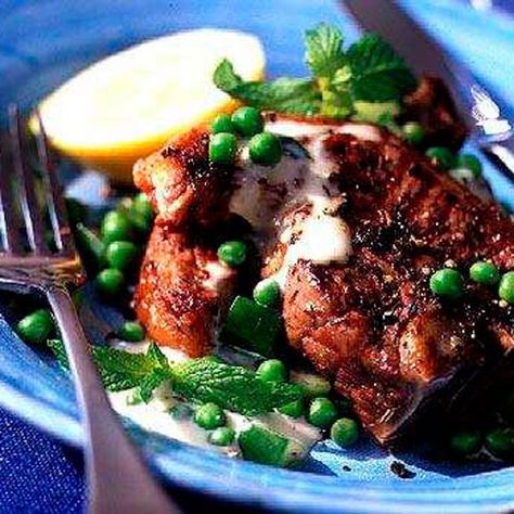 minted lamb chops Minted Lamb Chops, Rhodes Recipes, Lamb Chops Recipe, Lamb Chop Recipes, Griddle Cooking, Hollandaise Sauce, Herbs De Provence, Chops Recipe, Lamb Chops