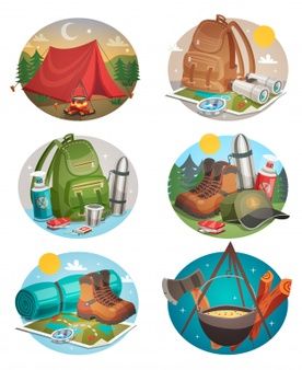 Space Exploration Illustration, Camping Clipart, Blue Earth, Camping Set, Festival Camping, Camping Party, Camping Games, Holiday Background, Camping Theme