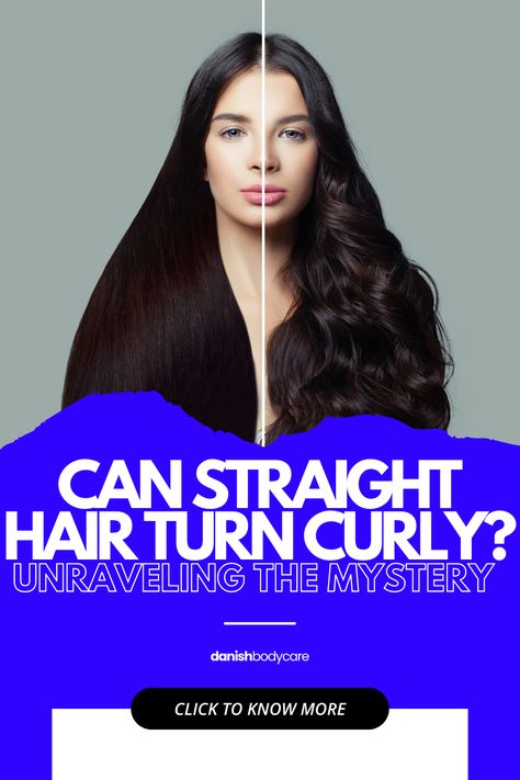 Can Straight Hair Turn Curly? Unlocking the Mystery! Our post dives into the science behind hair texture changes and explores whether straight hair can naturally become curly over time. Say goodbye to uncertainty and hello to hair knowledge! Ready to learn more? Click the link to check out the full post and discover the truth about straight hair turning curly! Straight To Curly Hair, Hair Knowledge, Curling Tools, Heat Protectant Spray, Natural Straight Hair, Overnight Hairstyles, Curly Hair Types, Professional Hairstylist, Hormonal Changes