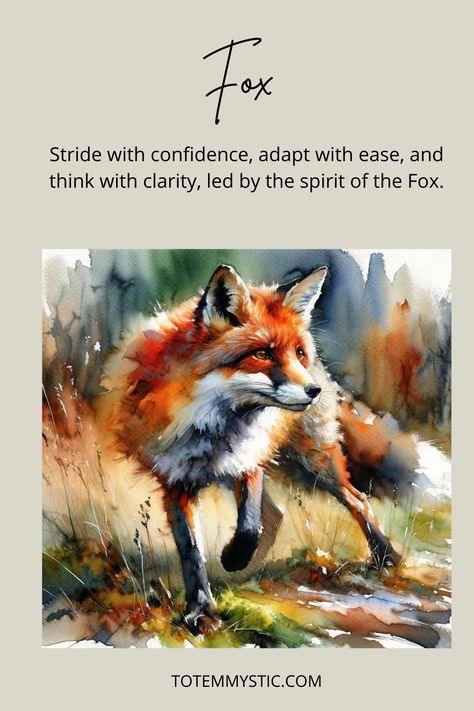 Foxes represent cunning, strategy, and adaptability. If you're in need of strategic thinking, consider the fox as your totem animal. #spirit animal #spiritual meaning #totem #power animal Spirit Animal Fox, Fox Spirit Animal, Spirit Animal Meaning, Animal Meanings, Hippie Chic Fashion, Totem Animal, Strategic Thinking, Fox Spirit, Animal Guides