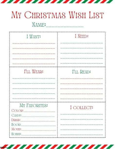 14 Free Printable Christmas Lists (PDF Download!) Christmas List For Kids Free Printable, Christmas Fun List, Free Christmas Wish List Printable, Christmas Wishlist Template Free Printable, Christmas Gift List Printable Free, Christmas Shopping List Printable Free, Printable Christmas List Template, My Favorite Things List Free Printable, My Christmas Wishlist Printable