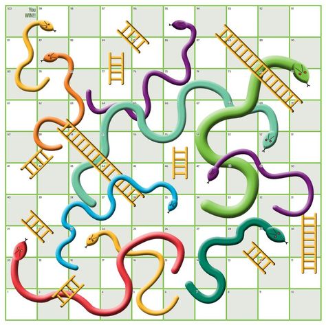 Snakes And Ladders Template, Snakes And Ladders Printable, Board Game Printable, Superman Coloring Pages, Social Media Calendar Template, Ladders Game, Board Game Template, Template Free Printable, Snake Game