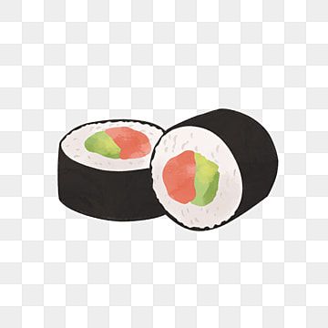 Healthy Food Clipart, Sushi Png, Running Sushi, Sushi Clipart, Sushi Drawing, Food Fast Food, Rice Healthy, Vegetarian Sushi, Japanese Food Sushi