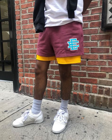 eric emanuel on Instagram: “A break from basics begins Friday, double layer is next 🚀 !” Eric Emanuel Shorts Outfit, Ee Shorts, Eric Emanuel Shorts, Eric Emanuel, Shorts Outfit, Instagram A, Double Layer, Varsity Jacket, Fashion Inspo