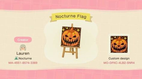 Get Spooky With These Halloween Animal Crossing: New Horizons Island Flags And Tunes - myPotatoGames Halloween Animal Crossing, Acnh Halloween Code, Halloween Acnh, Flag Code, Image Halloween, Animal Crossing Funny, Pumpkin Dress, Flag Designs, Animal Crossing Qr Codes Clothes