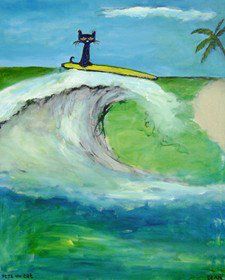 Pete The Cat Art, Surfer Dude, Pete The Cat, Franklin Tn, Cat Artwork, Cats Illustration, Cat Aesthetic, Pretty Photos, Web Designer