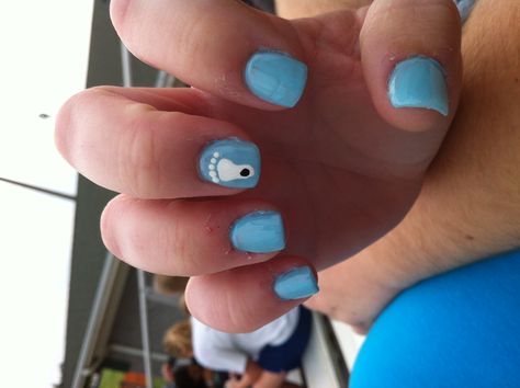 UNC nails <3 Unc Nail Designs, North Carolina Nails, Unc Nails, Basketball Nails, Argyle Nails, Blue And Silver Nails, Cowboy Nails, Sports Nails, Navy Blue Nails