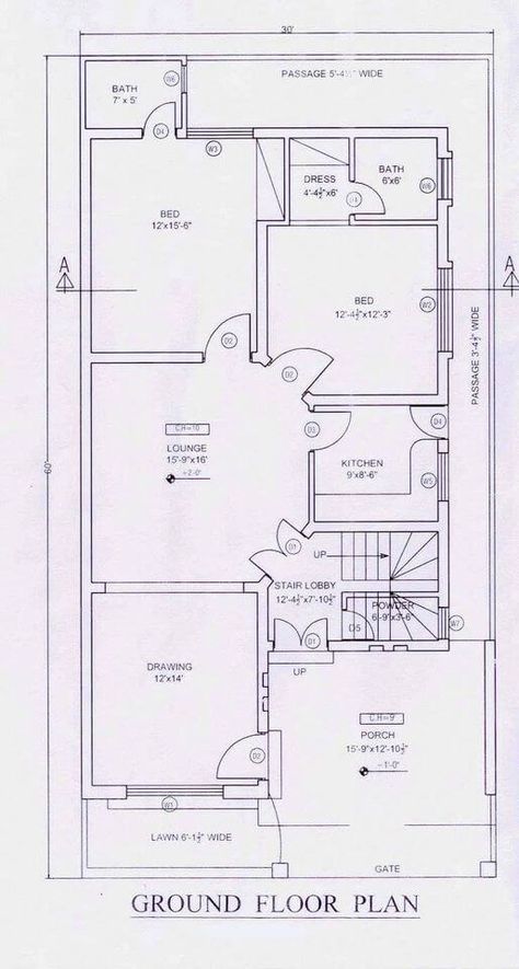 Beautiful 2D Floor Plan Ideas - Engineering Discoveries Home Map Design, 30x50 House Plans, 20x40 House Plans, 2bhk House Plan, Free House Plans, Building House Plans Designs, House Plan Gallery, House Construction Plan, Simple House Plans