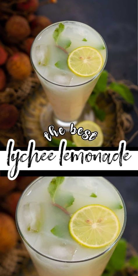 Litchi Recipes, Lychee Lemonade Recipe, Lychee Lemonade, Lychee Recipes, Classic Lemonade Recipe, Classic Lemonade, Frozen Drink Recipes, Frozen Cocktail Recipes, Lemonade Cocktail