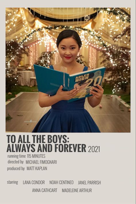 To All The Boys Always And Forever, Late Night Movies, Polaroid Movie Poster, Romcom Movies, Movie Tracker, Stranger Things Costume, Movies For Boys, Iconic Movie Posters, Music Poster Ideas