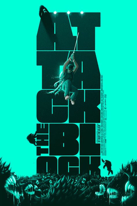 Attack the Block Attack The Block, Adobe Photoshop Design, Movie Poster Wall, 다크 판타지, Pop Culture Art, Beach Cover Ups, Alternative Movie Posters, Photoshop Design, Digital Art Tutorial