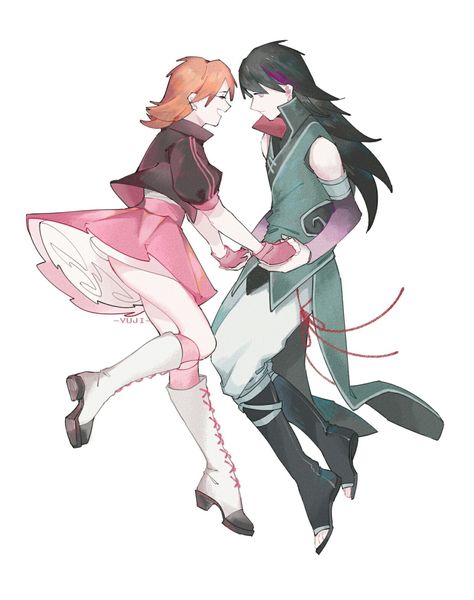 Nora & Ren Renora Rwby, Ren X Nora, Rwby Renora, Rwby Ren, Nora Rwby, Lie Ren, Team Jnpr, Nora Valkyrie, Drawing Concepts