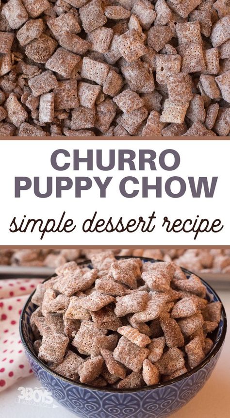 You're going to love this Easily Addictive Churro Puppy Chow Recipe! If you're a fan of muddy buddies and Nutella, don't miss out on this simple treat! Cinnamon Muddy Buddies, Nutella Muddy Buddies, Thanksgiving Puppy Chow, Fall Puppy Chow, Churro Puppy Chow, Homemade Puppy Chow, Best Puppy Chow Recipe, Chex Snack Mix, Stop Snacking