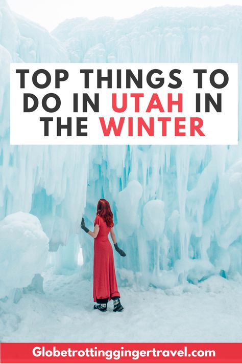 Utah is an incredible state any time of the year, including in Winter- there are endless Winter activities in Utah. Click here to find out the top things to do in Utah in the Winter including ice castles, snowmobiling, hot springs and more. 3 Days In Amsterdam, Utah Bucket List, Things To Do In Utah, Winter Travel Destinations, Ice Castles, Travel Winter, Utah Travel, Magical Things, Usa Travel Guide